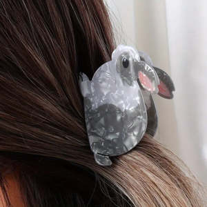 For Humans: Rabbit Hair Clip