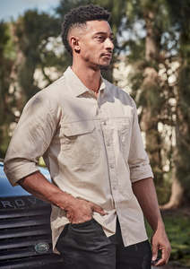 Long Sleeve Work Shirts: Mens Lightweight Tradie Long Sleeve Shirt ZW121