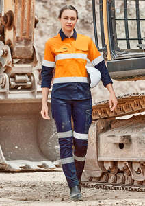 Taped Work Pants: Womens Essential Stretch Taped Cargo Pant ZP733