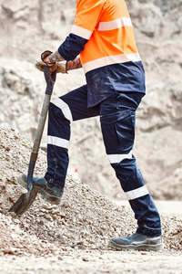 Taped Work Pants: Mens Essential Stretch Taped Cargo Pant ZP923