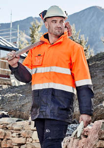 Mens Hi Vis Basic 4 In 1 Waterproof Jacket ZJ220