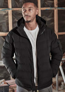 Vests Jackets: Unisex Streetworx Hooded Puffer Jacket ZJ240