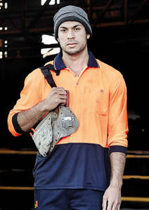 Ho Vis Polos: Unisex Hi Vis Basic Long Sleeve Polo ZH232