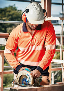 Unisex Hi Vis Segmented Tape Long Sleeve Polo ZH530