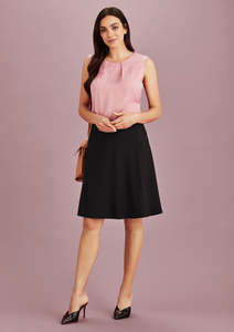 Womans Corporate Pants Skirts: Womens Siena Bandless Flared Skirt 20718