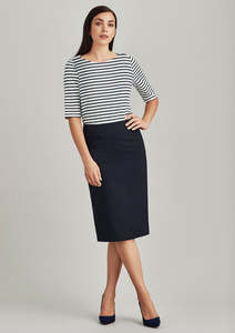 Womans Corporate Pants Skirts: Womens Comfort Wool Stretch Relaxed Fit Lined Skirt 24011