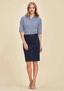 Womens Mid Waist Stretch Chino Skirt RGS264L