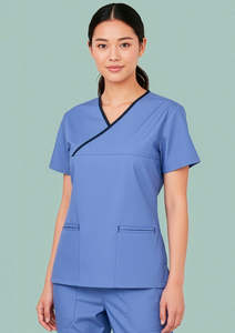 Women's Contrast Scrub Top