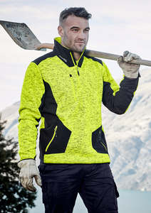 Hi Vis: Unisex Streetworx Reinforced Knit 1/2 Zip Pullover