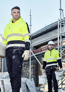 Hi Vis: Unisex Hi Vis Stretch Taped Hoodie