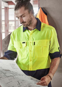 Hi Vis: Mens Hi Vis Outdoor Long Sleeve Shirt