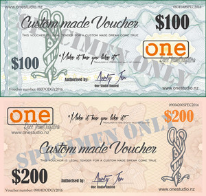Products: CUSTOM GIFT VOUCHER onestudio