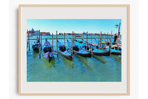 Romantic Images From Italy: Venice Gondolas