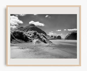 Monochrome Moment: Whatipu Beach Noir