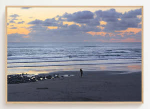 Sunset Surfer | Raglan Beach Wall Art Print
