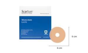 Scarban Elastic Silicone Scar Sheeting - Nipple Pkt 2