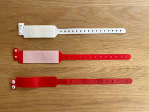 General Medical: Event Multi-use Wristbands - 25mm (1 inch) - BOX 500 - On SALE