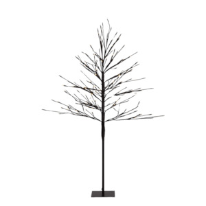 Twinkle Tree w/LED Lights 90cm Black