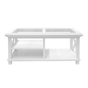 Hamptons Tables: Sorrento Hamptons Rectangle 119cm Coffee Table White