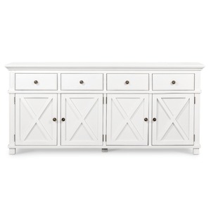 Sorrento: Sorrento Hamptons White 4 Door Buffet