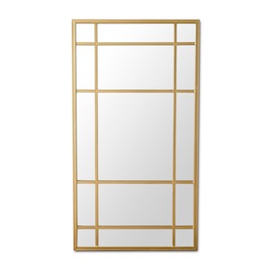 Wall Decor Best Sellers: Lucia Gold Rimmed 15 Pane Mirror