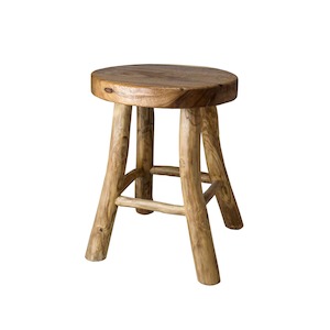 Hamptons Living Room Furniture: Ayden Teak Stool