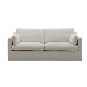 Sofas: Clovelly Hamptons 3 Seat Sofa Ivory