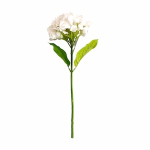 Decor Faux Plants: Hailey Hydrangea Stem Soft Touch 50cm White Pink