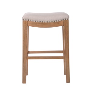 Best Selling: Oakwood Counter Chair Beige W/Studs