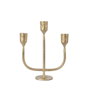 Jasper Brass Candle Holder