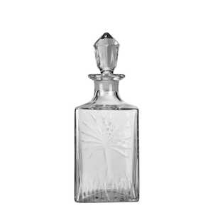 Home Decor: Palm Glass Decanter Small