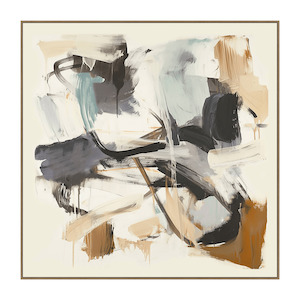 Paloma A Oak Framed Canvas  120cm x 120cm