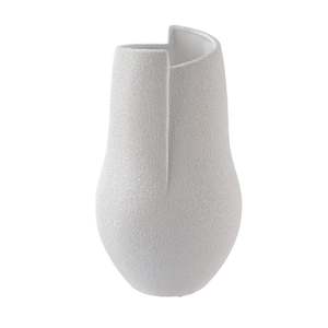 Raya Ceramic Vase White 39cm Tall