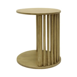 New Arrivals: Sara Natural Wooden C Shaped Side Table