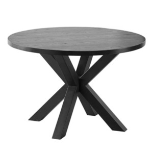 New Arrivals: Cali Black Veneer Dining Table 120cm Diameter