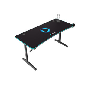 Gaming Desks: ONEX GD1600H Wide Gaming Office Desk with full coverage mousepad and accessories