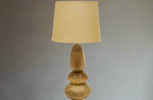 Alba Wooden Table Lamp W/ Jute Shade