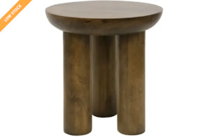 Side Table: Betty Wooden Side Table - Walnut