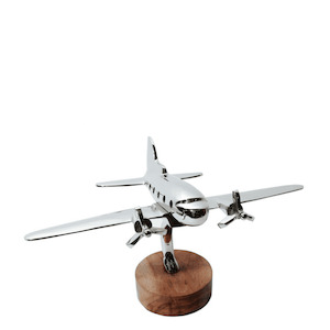 Home Decor: Aeroplane on wooden Stand