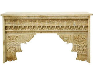 Clearance: Abigail Carved Console Table