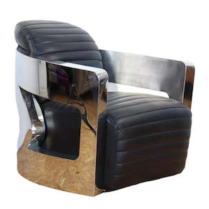 Clearance: Aviator Rocket Leather Armchair