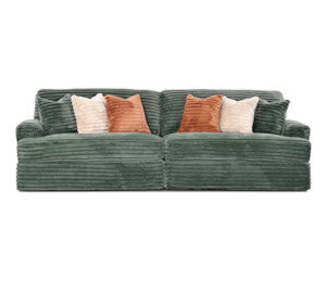 Bruno Large Corduroy 4 Seater Sofa - Olive