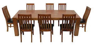 Dining Suites: Industrial Dining Suite - 8 Seater