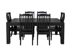 Dining Suites: Ada Black Dining Suite 9Pcs