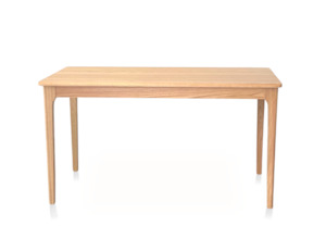 Dining Table: Genji 1.6 Meter Oak Dining Table -  Natural