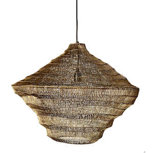 Chandelier Ceiling Light: Mesh Tiered Pendant 61cm - Antique Brass