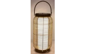 Chandelier Ceiling Light: Faux Rattan Solar Lantern