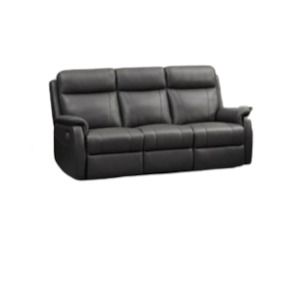 Recliner Lounge Suites: Roberto 3 Seater Leather Recliner Sofa