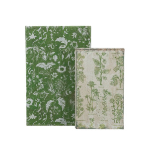 Home Decor: Green Leaf Book Box Set of 2