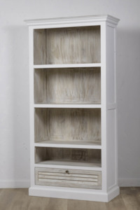 Antique White Bookcase